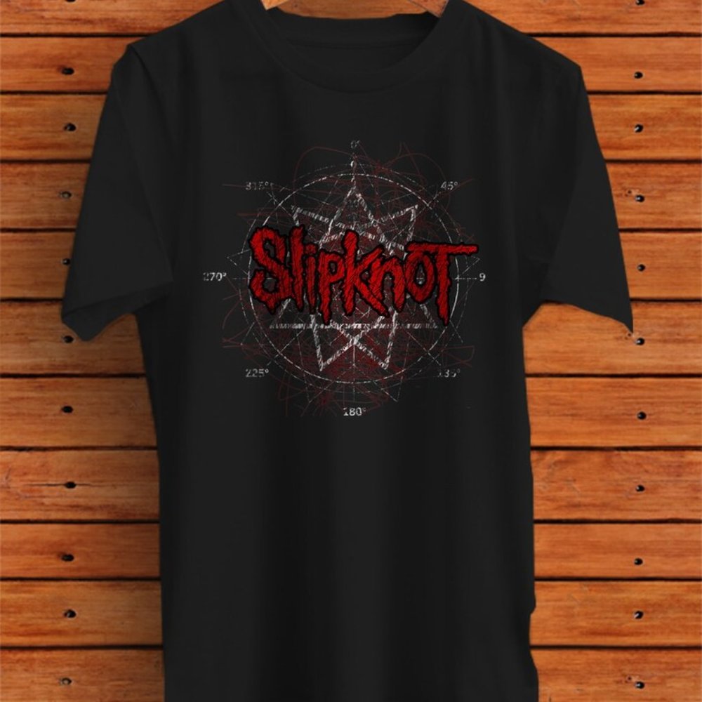 Slipknot Scribble Star Logo Graphic T-Shirt